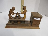 Wooden music box works