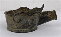 Antique Chinese Bronze Silk Iron