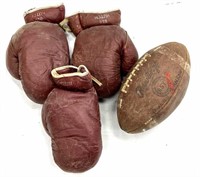 Vtg. D10 Hutch Boxing Gloves & Rawlings Youth