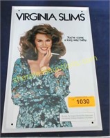 Vintage Virginia slims advertising sign.