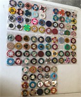 97 Various Casino Chips In Holders From Everywhere