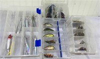 (4) Divided Cases of assorted spinner baits and