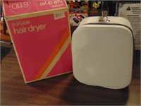 Retro Portable Hair Dryer In Box