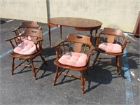 CHERRY D.R. TABLE WITH FOUR CHAIRS: