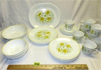 Corelle Yellow Floral Dishes
