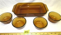 Anchor Hocking Brown Bakeware