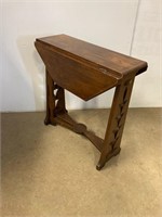 Drop leaf table 37” x 9” opens to 27”