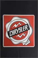 Chrysler Metal Advertising Sign - Reproduction