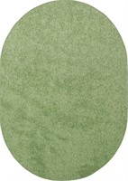 Ambiant 4' x 6' Oval Plush Rug Lime Green $119 USA