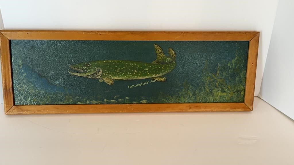 Shoop signed Fish Painting