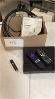 Sony Blue Ray DVD Player And Roku With Remotes