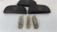 (3) RICHARD PETTY FRANKLIN MINT COLLECTOR KNIVES