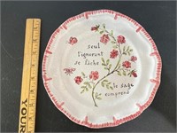 Vintage Hand Painted Plate