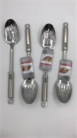 4 Chef Valley Steel Slotted Spoons
