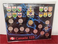 Canada 125 Set - Churchbridge $1 and