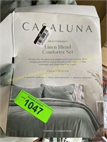 Casaluna Full/Queen linen blend comforter set