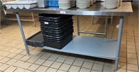 6' Stainless Steel Kitchen Food Prep Table