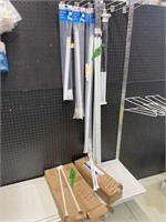 closet rods and support brackets