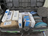 LOT 8" SANDING DISCS, ASSORTED, WITH CASE