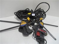 Industrial Extension Cord / 4 Quick Grips / Glue