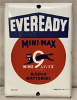 Small vintage porcelain Eveready sign.