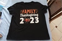Youth Family Thanksgiving 2023 T-shirt Size XL