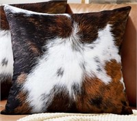 Cowhide Decorative Cushion Cover-50x50Cm, 1 Pc