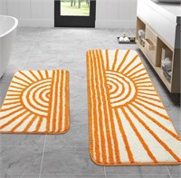 Uphome Boho Bathroom Rugs Sets 2 Piece,