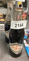 Vintage glass Coca-Cola 75th anniversary bottles
