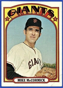 1972 Topps Baseball High #682 Mike McCormick VG-EX