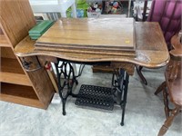 Antique treadle sewing machine