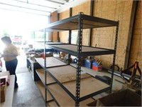 Lot 74  (3) 6’ Metal Shelves.
