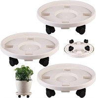 3 Pack Large Plant Caddy With Wheels 15.8"