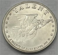 (KK) Silver Round Talent 1oz Coin