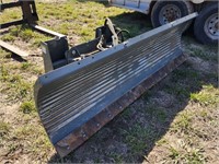 Worksaver 7ft Snow Plow W/ Skid Steer Mount