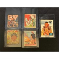 (9) Vintage Native American Gum Cards