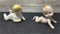 Two 1950's Piano Babies One Kewpie Style