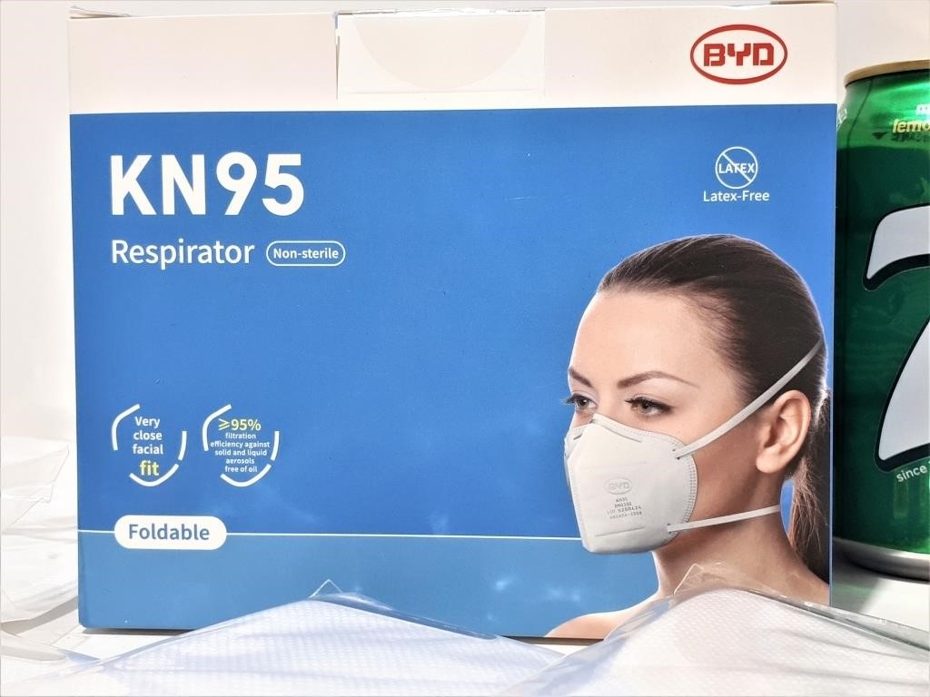 Neuf, 20 Masques BYK N95 scellés individuellement
