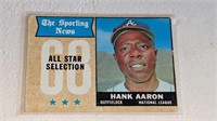 1968 Topps Baseball #370 Sporting News Hank Aaron