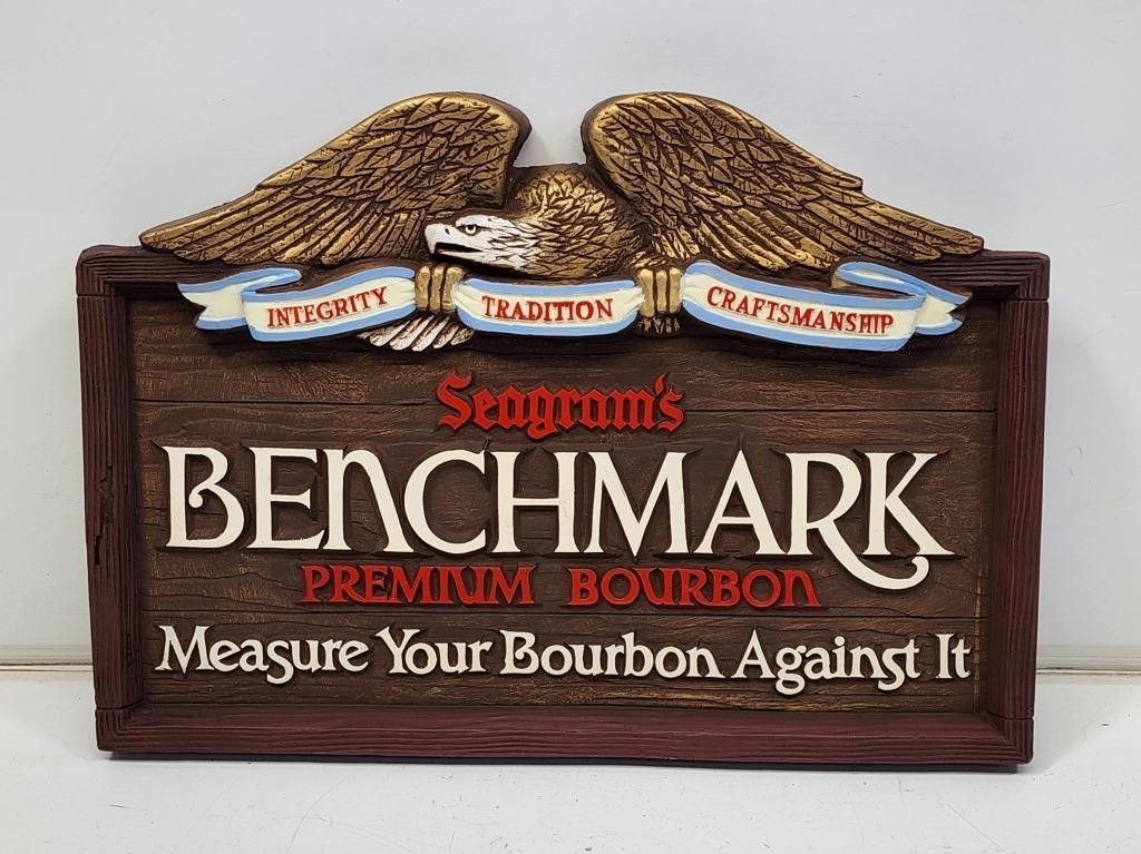 Seagram's Benchmark Bourbon Sign