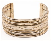 TAHE Sterling Cuff Bracelet