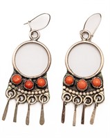 Coral Chandelier Earrings