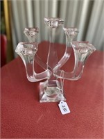 GLASS 5 CANDLE HOLDER