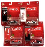 (4) 1:64 2005 RC2 Johnny Lightning Coca-Cola