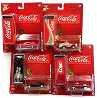 (4) 1:64 2005 RC2 Johnny Lightning Coca-Cola