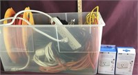 Lot Of Assorted Extension Cords & Smart Plugs