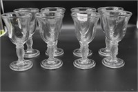 Set of 8 Longaberger Glass Water Goblets