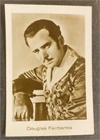 DOUGLAS FAIRBANKS: Antique Tobacco Card (1932)