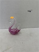 Decorative Glass Swan