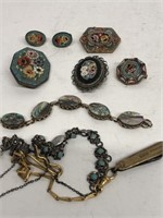 Victorian jewelry bracelets, earrings